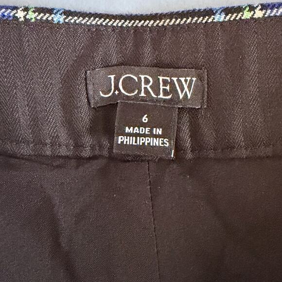 J. Crew Sydney Stewart Tartan Wool Blend Wide Leg Preppy Pants - Picture 6 of 7